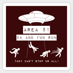 Area 51 5K and Fun Run T-Shirt Sticker